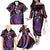 Hawaii King Kamehameha Family Matching Off The Shoulder Long Sleeve Dress and Hawaiian Shirt Fantastic Plumeria Sweet Vibes