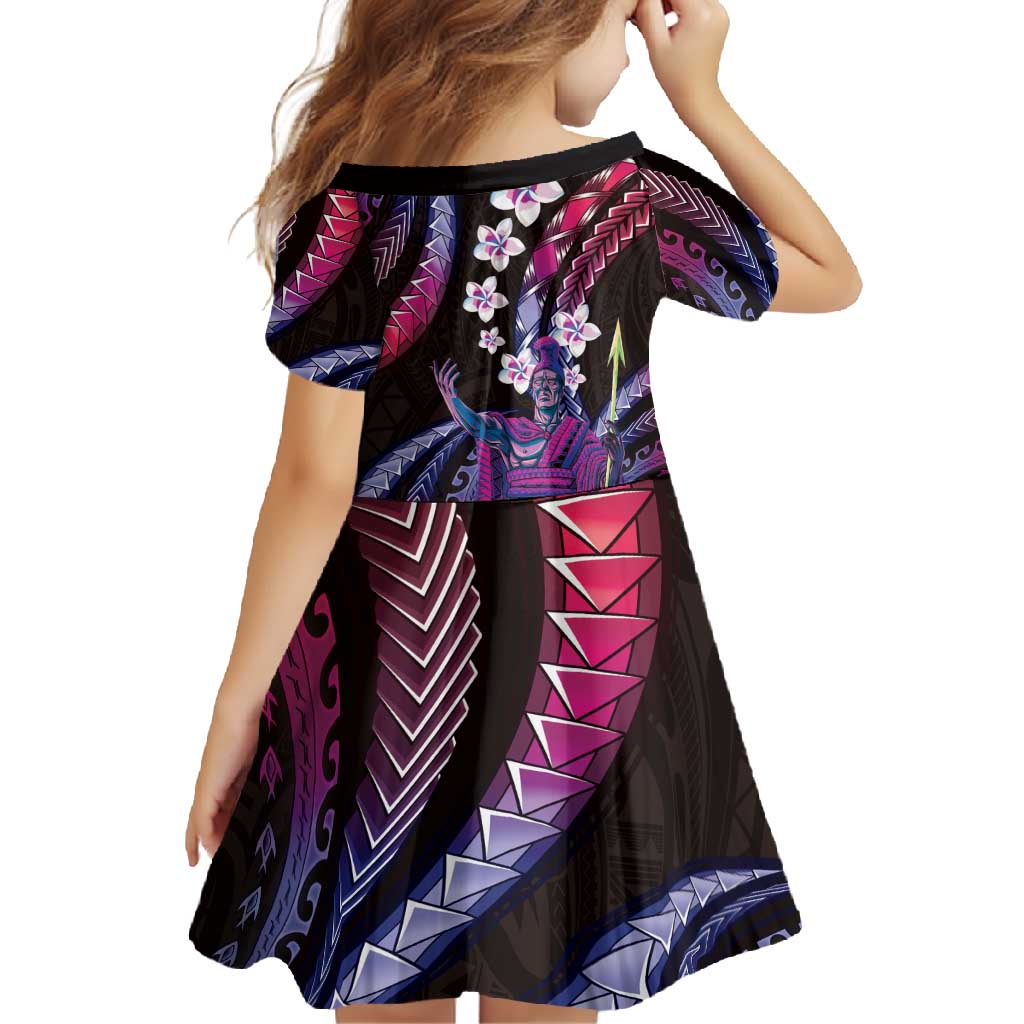 Hawaii King Kamehameha Family Matching Summer Maxi Dress and Hawaiian Shirt Fantastic Plumeria Sweet Vibes