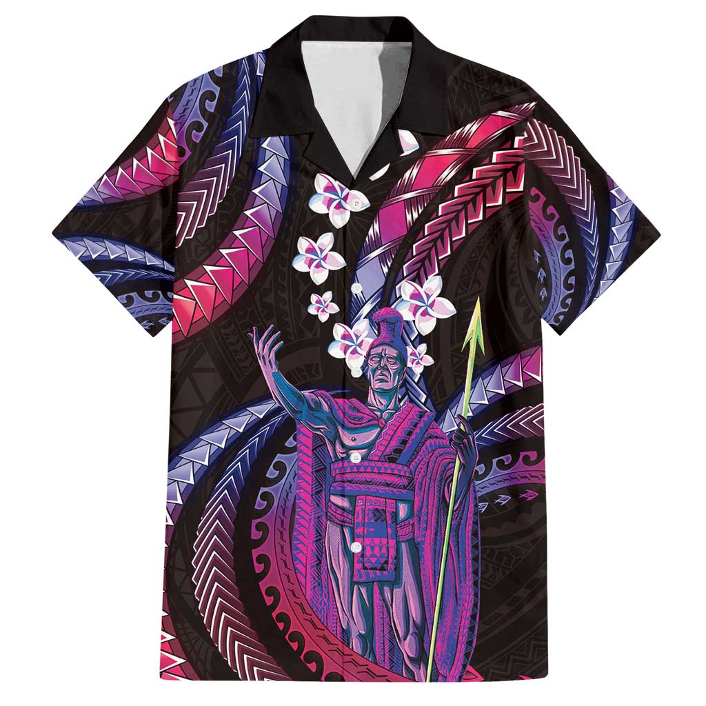 Hawaii King Kamehameha Family Matching Summer Maxi Dress and Hawaiian Shirt Fantastic Plumeria Sweet Vibes