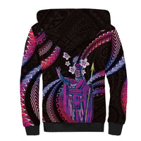 Hawaii King Kamehameha Sherpa Hoodie Fantastic Plumeria Sweet Vibes