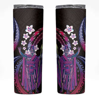Hawaii King Kamehameha Skinny Tumbler Fantastic Plumeria Sweet Vibes