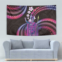 Hawaii King Kamehameha Tapestry Fantastic Plumeria Sweet Vibes