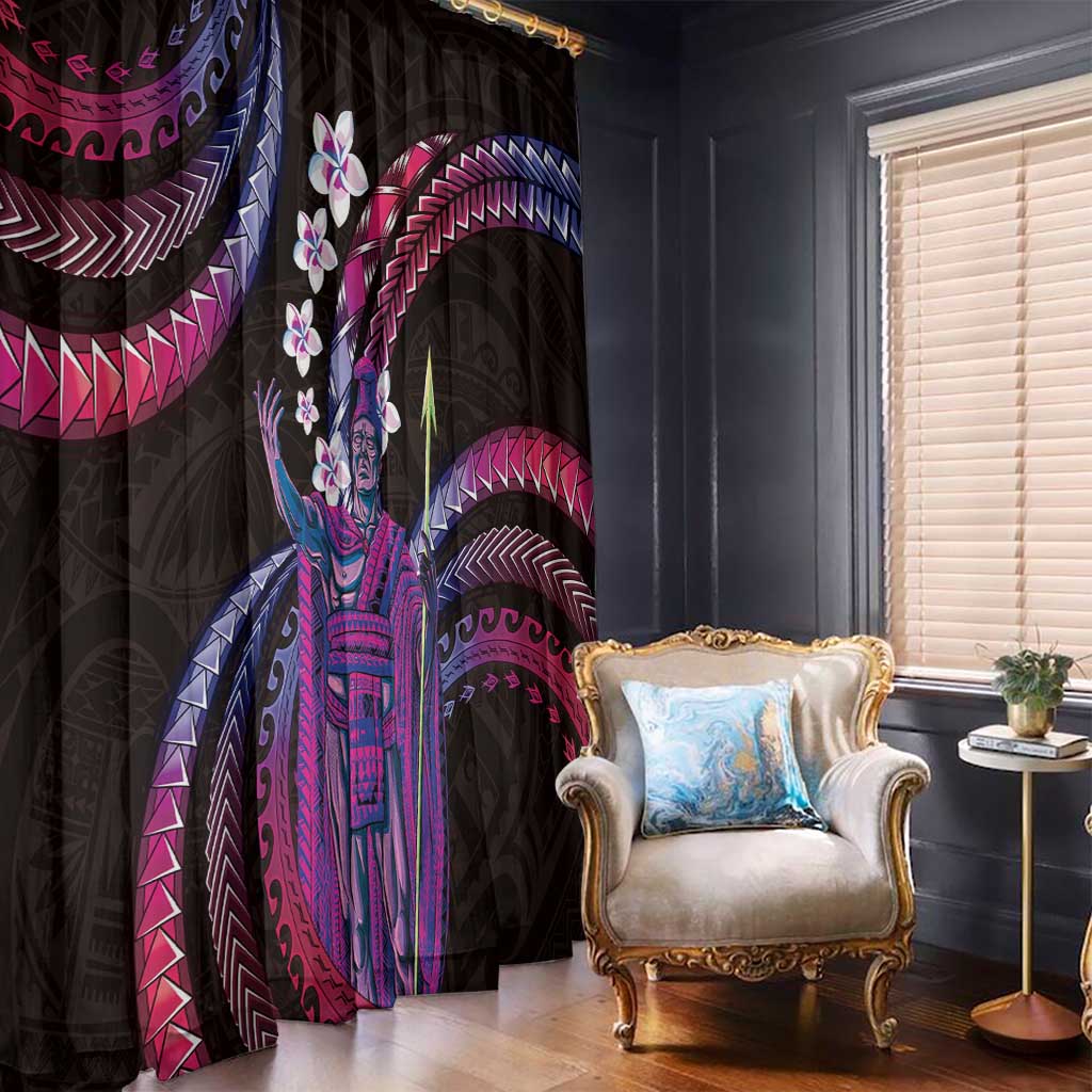 Hawaii King Kamehameha Window Curtain Fantastic Plumeria Sweet Vibes