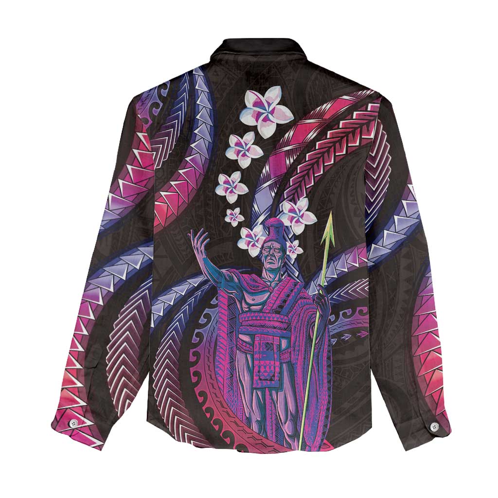 Hawaii King Kamehameha Women Casual Shirt Fantastic Plumeria Sweet Vibes