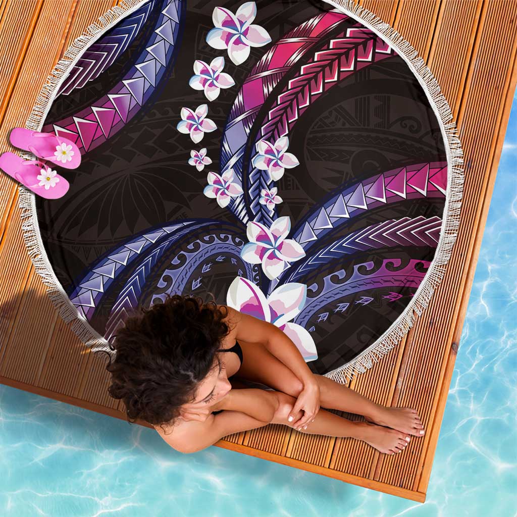 Hawaii Plumeria Beach Blanket Sweet Gradient Polynesian Pattern LT01 - Polynesian Pride