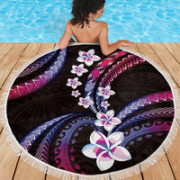 Hawaii Plumeria Beach Blanket Sweet Gradient Polynesian Pattern LT01 - Polynesian Pride
