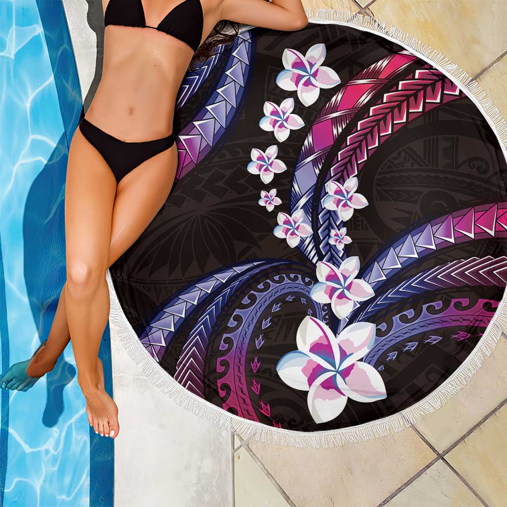 Hawaii Plumeria Beach Blanket Sweet Gradient Polynesian Pattern LT01 - Polynesian Pride