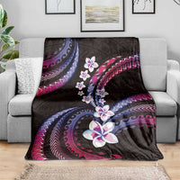 Hawaii Plumeria Blanket Sweet Gradient Polynesian Pattern LT01 - Polynesian Pride