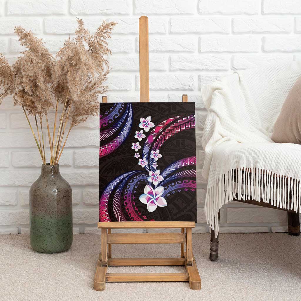 Hawaii Plumeria Canvas Wall Art Sweet Gradient Polynesian Pattern LT01 - Polynesian Pride