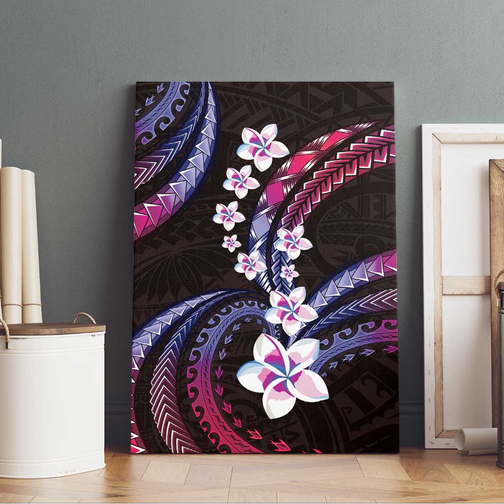 Hawaii Plumeria Canvas Wall Art Sweet Gradient Polynesian Pattern LT01 - Polynesian Pride