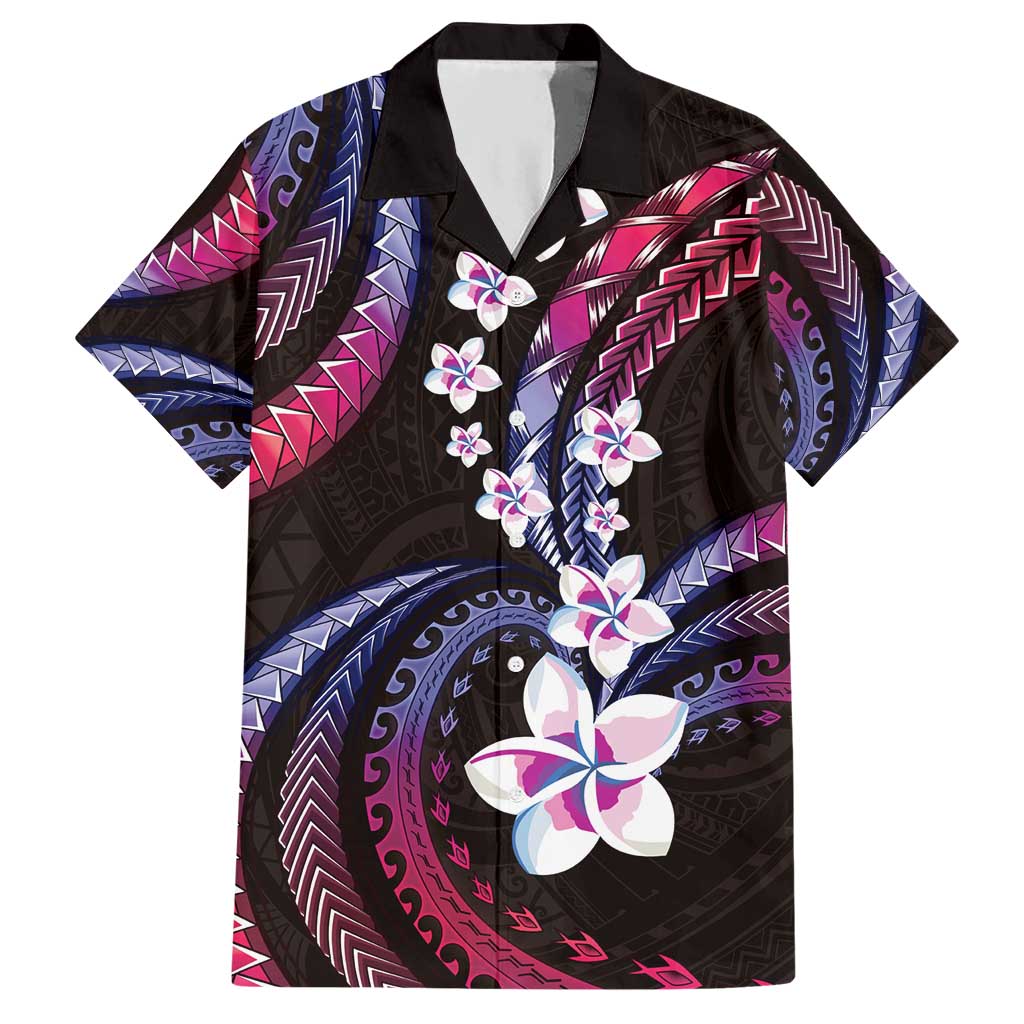 Hawaii Plumeria Hawaiian Shirt Sweet Gradient Polynesian Pattern LT01 Pink - Polynesian Pride