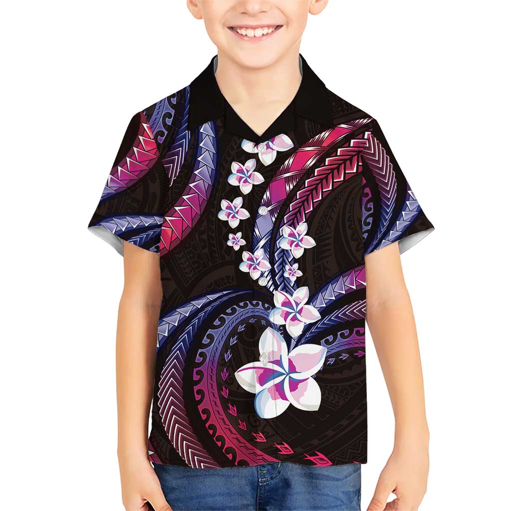 Hawaii Plumeria Hawaiian Shirt Sweet Gradient Polynesian Pattern LT01 - Polynesian Pride