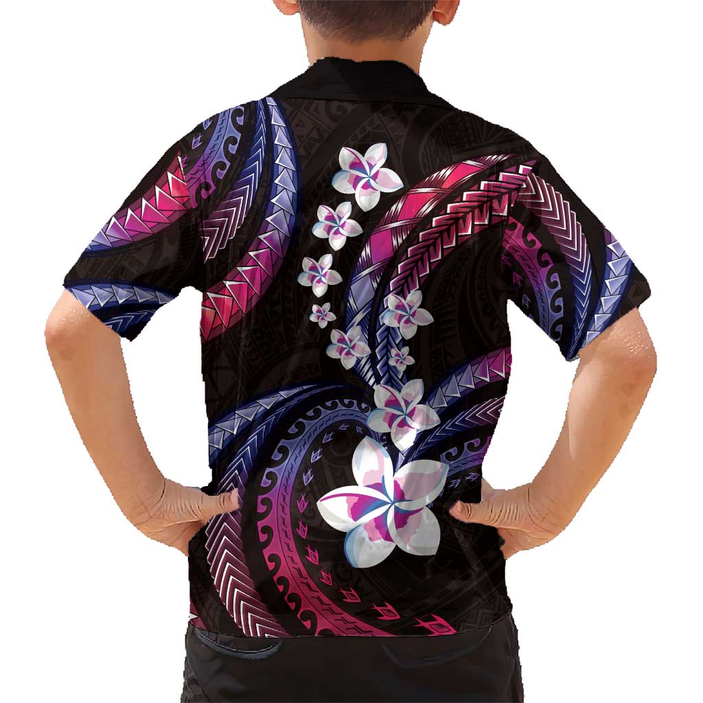 Hawaii Plumeria Hawaiian Shirt Sweet Gradient Polynesian Pattern LT01 - Polynesian Pride