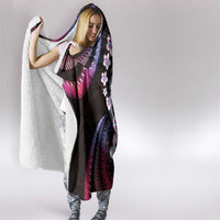 Hawaii Plumeria Hooded Blanket Sweet Gradient Polynesian Pattern LT01 - Polynesian Pride