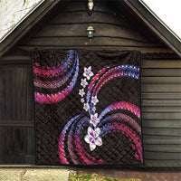 Hawaii Plumeria Quilt Sweet Gradient Polynesian Pattern