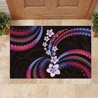 Hawaii Plumeria Rubber Doormat Sweet Gradient Polynesian Pattern LT01 Pink - Polynesian Pride