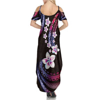Hawaii Plumeria Summer Maxi Dress Sweet Gradient Polynesian Pattern LT01 - Polynesian Pride