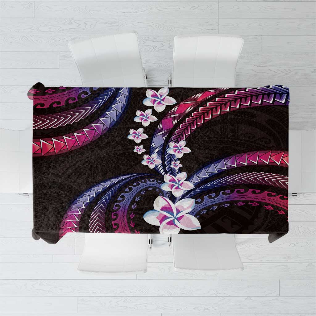 Hawaii Plumeria Tablecloth Sweet Gradient Polynesian Pattern LT01 Pink - Polynesian Pride