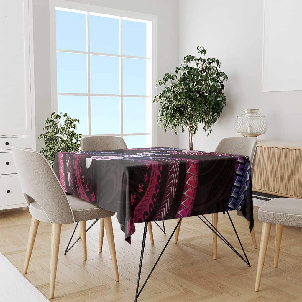 Hawaii Plumeria Tablecloth Sweet Gradient Polynesian Pattern LT01 - Polynesian Pride