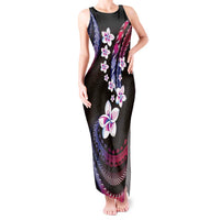 Hawaii Plumeria Tank Maxi Dress Sweet Gradient Polynesian Pattern LT01 Women Pink - Polynesian Pride