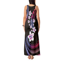 Hawaii Plumeria Tank Maxi Dress Sweet Gradient Polynesian Pattern LT01 - Polynesian Pride