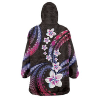 Hawaii Plumeria Wearable Blanket Hoodie Sweet Gradient Polynesian Pattern LT01 - Polynesian Pride
