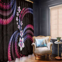 Hawaii Plumeria Window Curtain Sweet Gradient Polynesian Pattern LT01 - Polynesian Pride