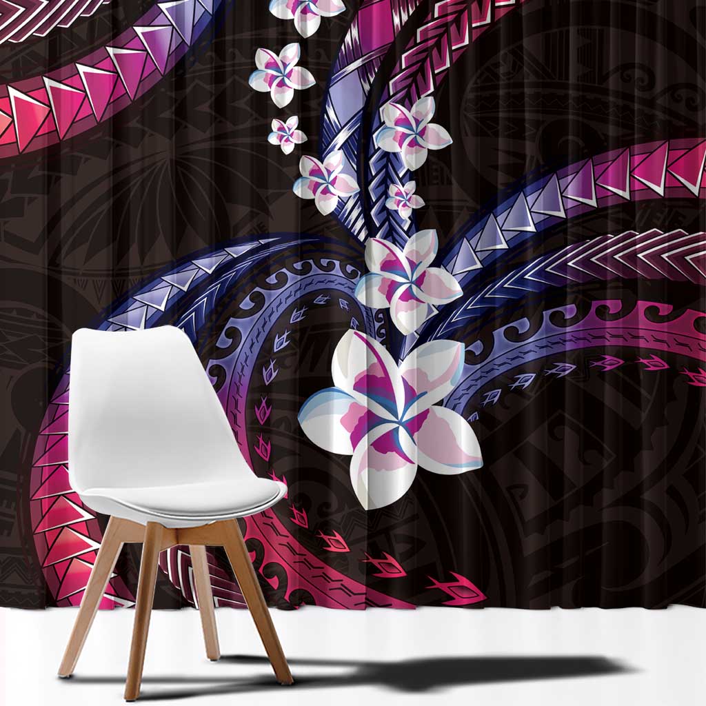 Hawaii Plumeria Window Curtain Sweet Gradient Polynesian Pattern LT01 - Polynesian Pride