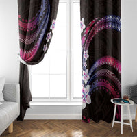 Hawaii Plumeria Window Curtain Sweet Gradient Polynesian Pattern LT01 - Polynesian Pride