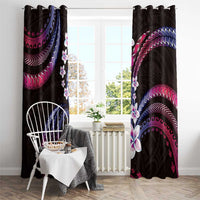 Hawaii Plumeria Window Curtain Sweet Gradient Polynesian Pattern LT01 - Polynesian Pride