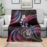 Hawaii Shaka Sign Blanket Fantastic Frangipani Sweet Vibes LT01 - Polynesian Pride