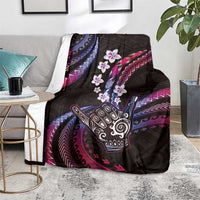 Hawaii Shaka Sign Blanket Fantastic Frangipani Sweet Vibes LT01 - Polynesian Pride