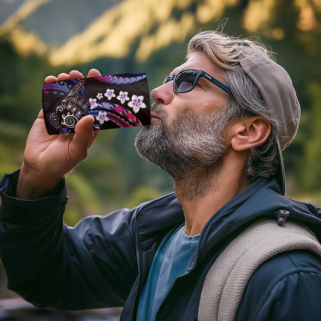 Hawaii Shaka Sign 4 in 1 Can Cooler Tumbler Fantastic Frangipani Sweet Vibes