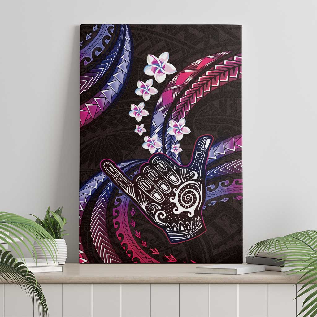Hawaii Shaka Sign Canvas Wall Art Fantastic Frangipani Sweet Vibes LT01 - Polynesian Pride