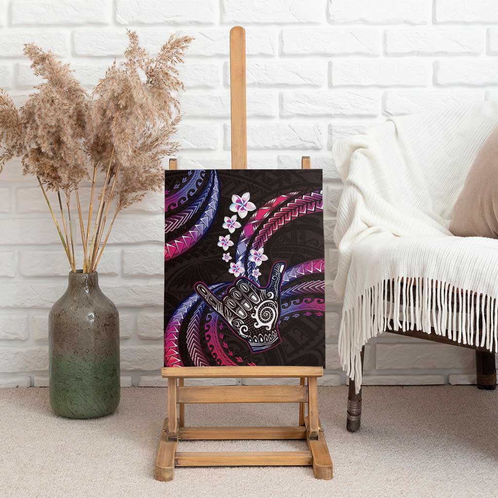 Hawaii Shaka Sign Canvas Wall Art Fantastic Frangipani Sweet Vibes LT01 - Polynesian Pride
