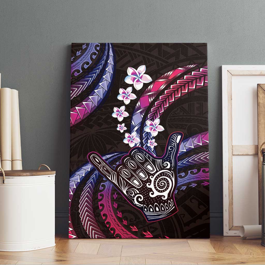 Hawaii Shaka Sign Canvas Wall Art Fantastic Frangipani Sweet Vibes LT01 - Polynesian Pride