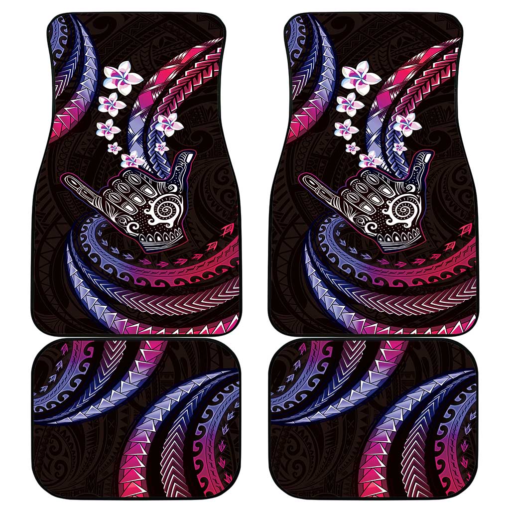 Hawaii Shaka Sign Car Mats Fantastic Frangipani Sweet Vibes