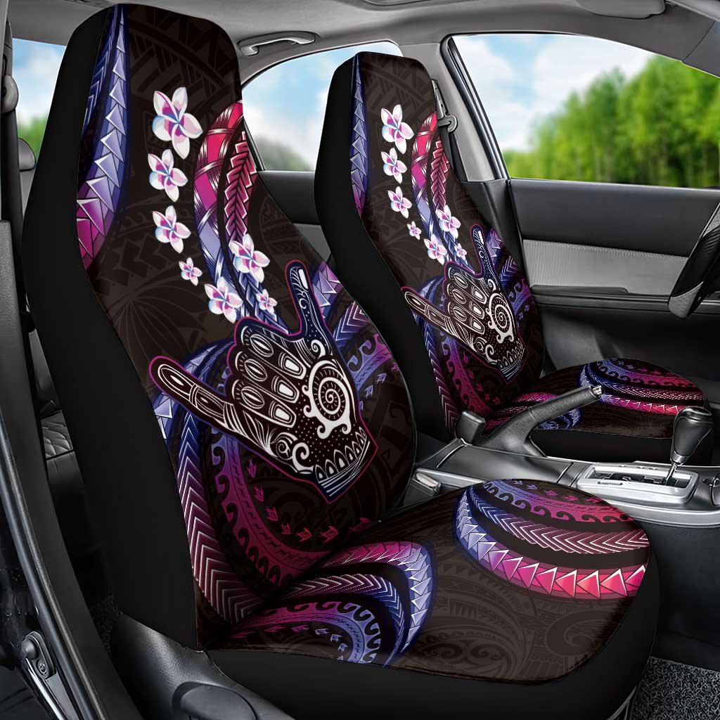 Hawaii Shaka Sign Car Seat Cover Fantastic Frangipani Sweet Vibes