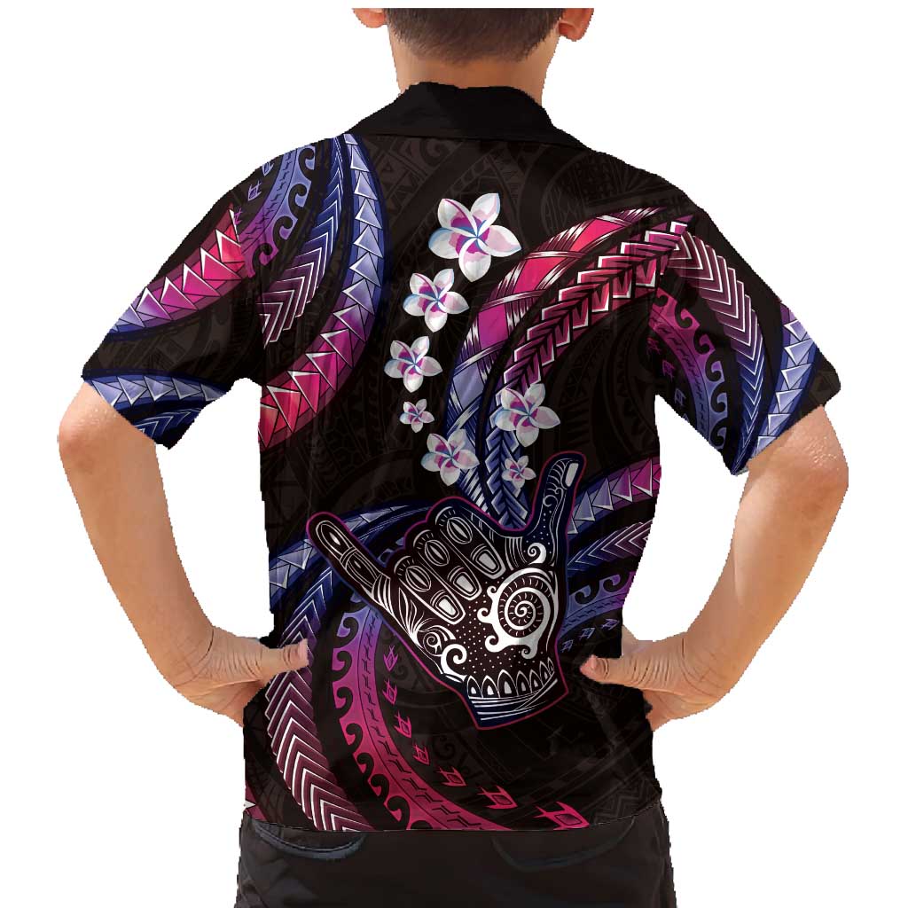 Hawaii Shaka Sign Family Matching Mermaid Dress and Hawaiian Shirt Fantastic Frangipani Sweet Vibes