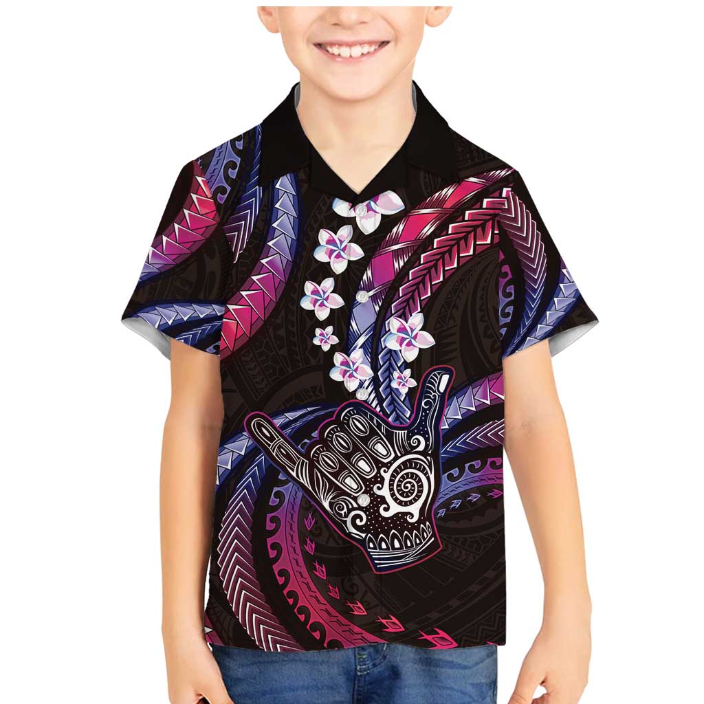 Hawaii Shaka Sign Family Matching Mermaid Dress and Hawaiian Shirt Fantastic Frangipani Sweet Vibes