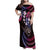 Hawaii Shaka Sign Family Matching Off Shoulder Maxi Dress and Hawaiian Shirt Fantastic Frangipani Sweet Vibes