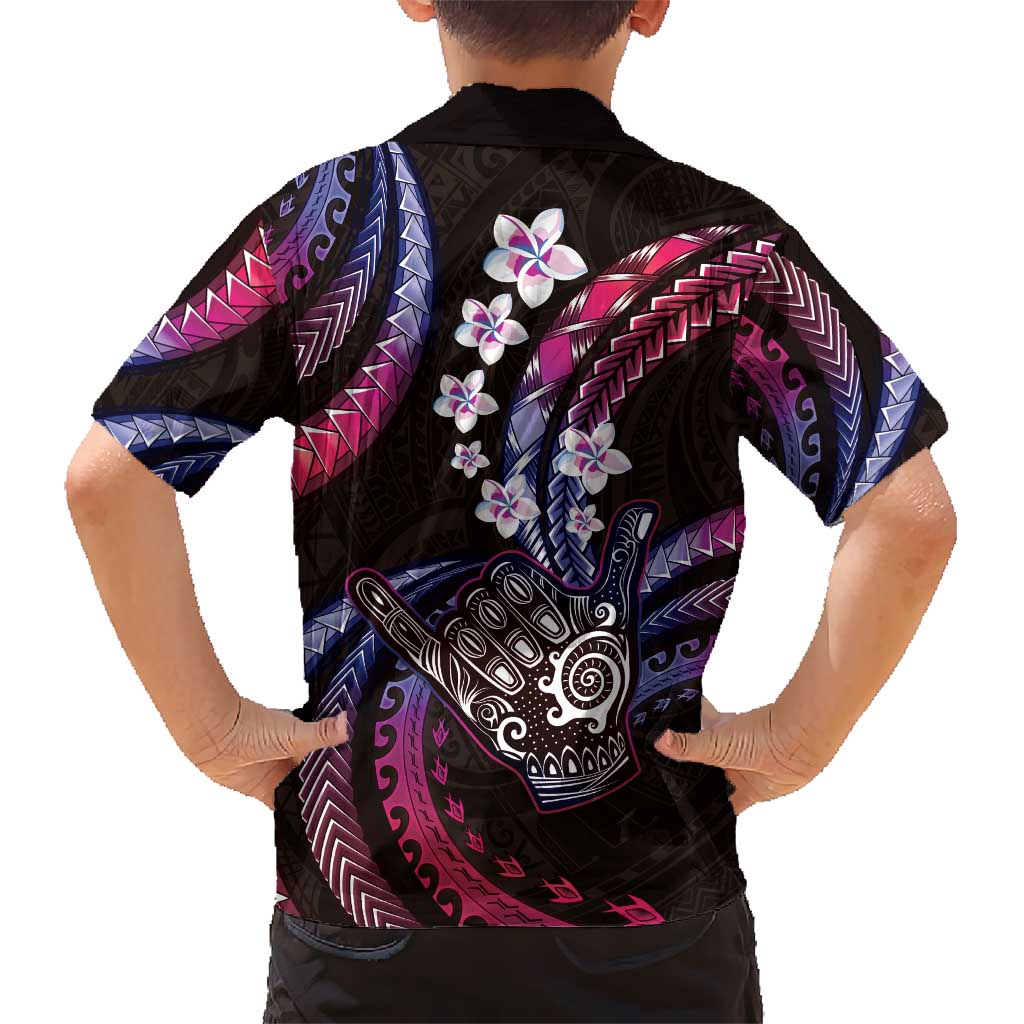 Hawaii Shaka Sign Kid Hawaiian Shirt Fantastic Frangipani Sweet Vibes LT01 - Polynesian Pride