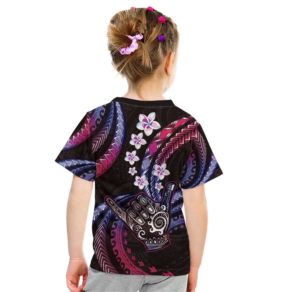 Hawaii Shaka Sign Kid T Shirt Fantastic Frangipani Sweet Vibes