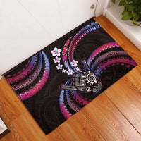 Hawaii Shaka Sign Rubber Doormat Fantastic Frangipani Sweet Vibes LT01 - Polynesian Pride