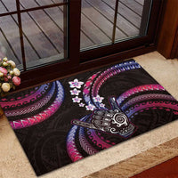 Hawaii Shaka Sign Rubber Doormat Fantastic Frangipani Sweet Vibes LT01 - Polynesian Pride