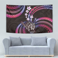 Hawaii Shaka Sign Tapestry Fantastic Frangipani Sweet Vibes
