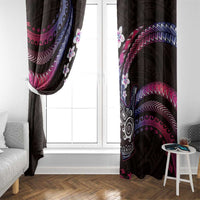 Hawaii Shaka Sign Window Curtain Fantastic Frangipani Sweet Vibes LT01 - Polynesian Pride