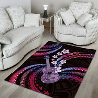 Hawaiian Ukulele Area Rug Sweet Dream Fantastic Plumeria