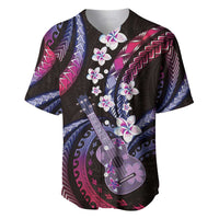 Hawaiian Ukulele Baseball Jersey Sweet Dream Fantastic Plumeria
