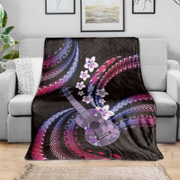 Hawaiian Ukulele Blanket Sweet Dream Fantastic Plumeria